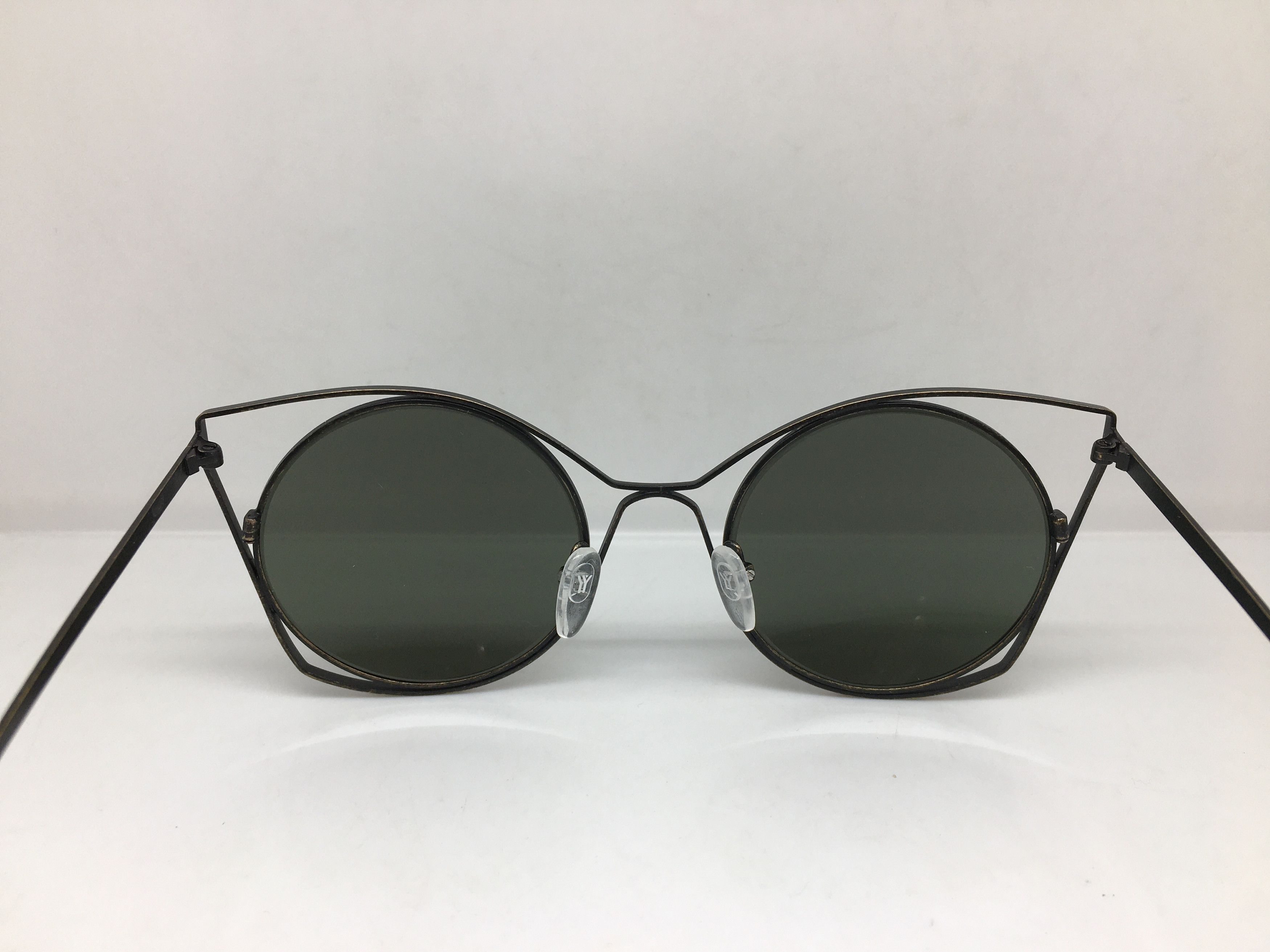 Yohji Yamamoto Yohji Yamamoto YY7007 004 Cateye Round Sunglasses France Size ONE SIZE - 5 Thumbnail