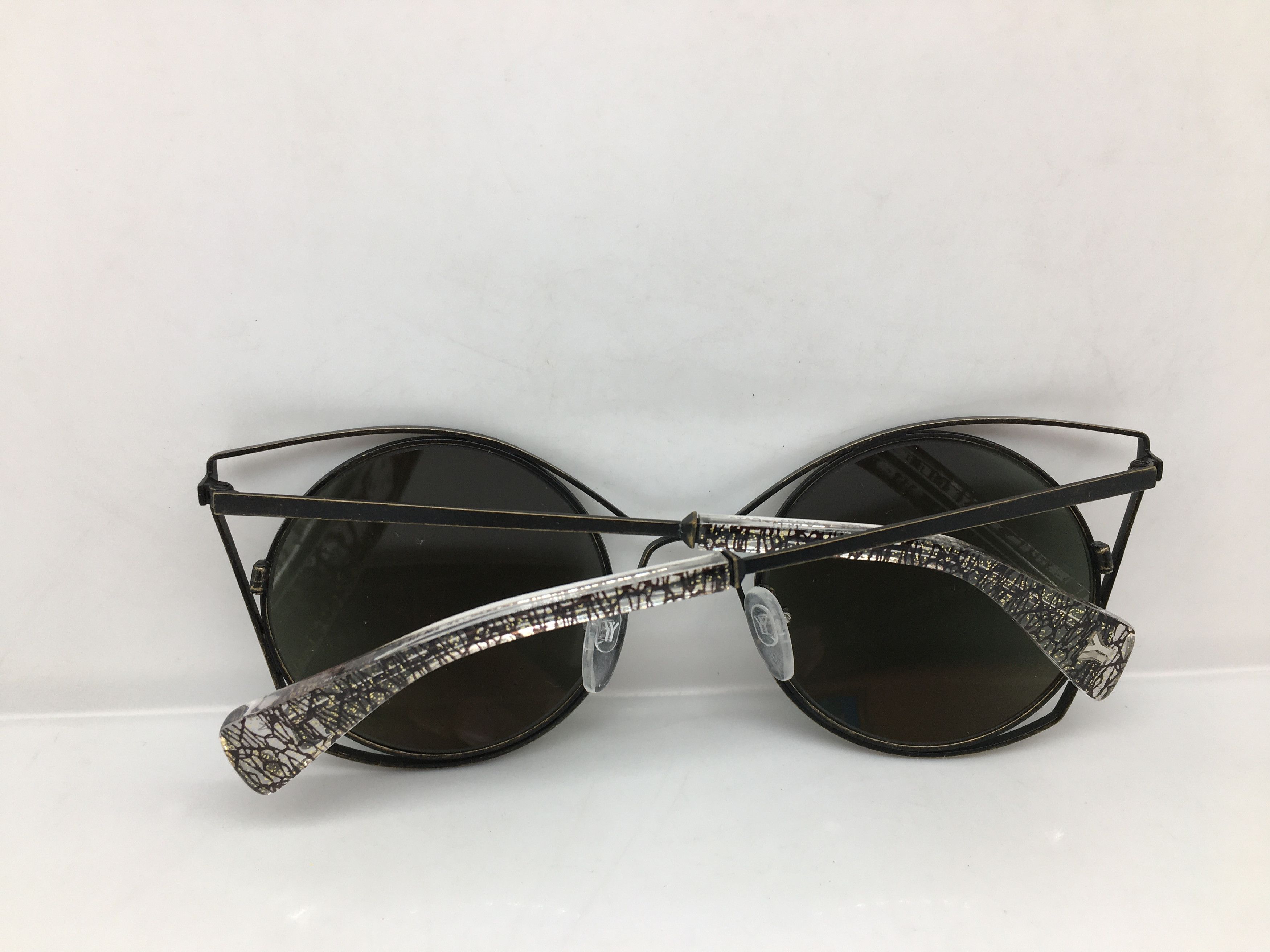 Yohji Yamamoto Yohji Yamamoto YY7007 004 Cateye Round Sunglasses France Size ONE SIZE - 8 Thumbnail
