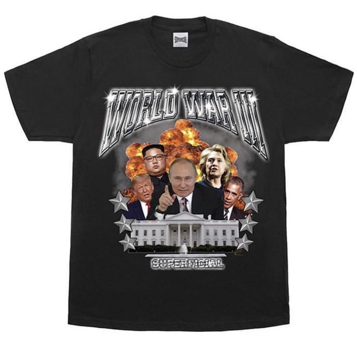 Other Superficial WWIII World War III T-Shirt - Black SM Size US S / EU 44-46 / 1 - 1 Thumbnail
