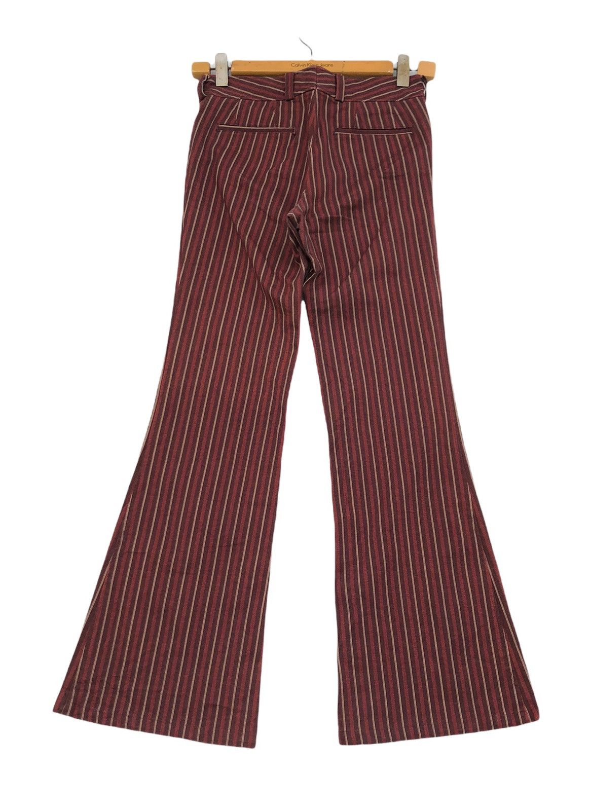 If Six Was Nine × Tornado Mart 🔥Megawatts 🔥Tornado Mart Stripes Flare Jeans Size US 29 - 2 Thumbnail