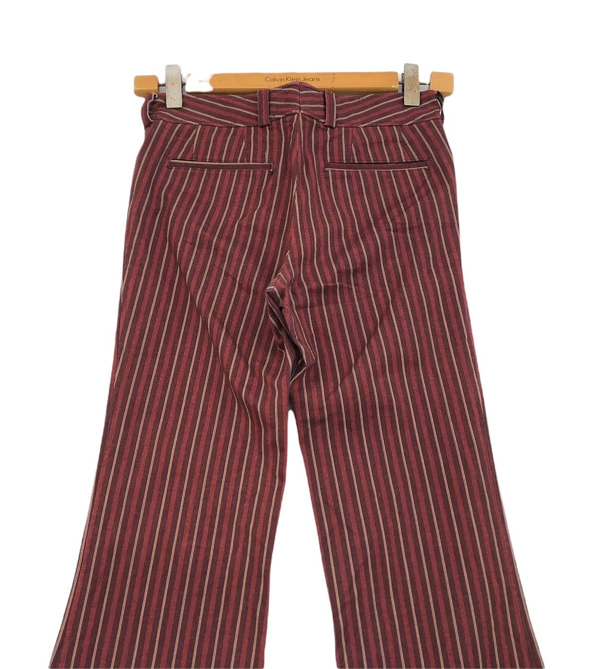 If Six Was Nine × Tornado Mart 🔥Megawatts 🔥Tornado Mart Stripes Flare Jeans Size US 29 - 5 Thumbnail
