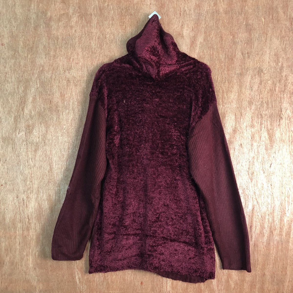 Aran Isles Knitwear × Cloak × Homespun Knitwear YZ Collection Maroon Mohair Knit Sweater Size US L / EU 52-54 / 3 - 10 Thumbnail