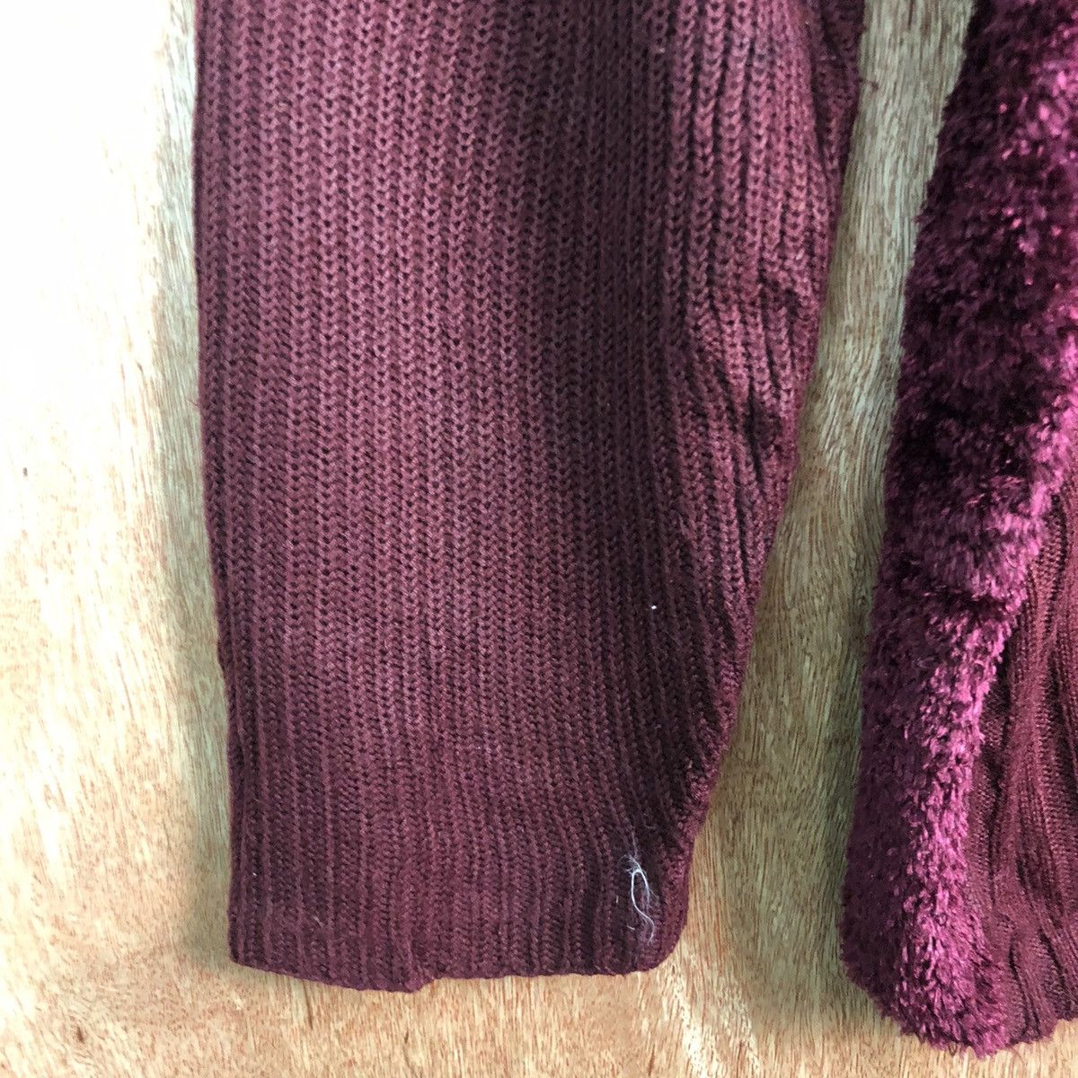 Aran Isles Knitwear × Cloak × Homespun Knitwear YZ Collection Maroon Mohair Knit Sweater Size US L / EU 52-54 / 3 - 6 Thumbnail