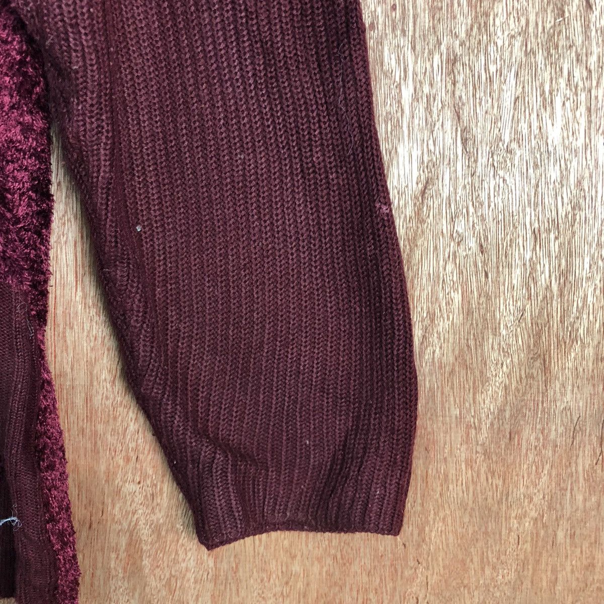 Aran Isles Knitwear × Cloak × Homespun Knitwear YZ Collection Maroon Mohair Knit Sweater Size US L / EU 52-54 / 3 - 4 Thumbnail