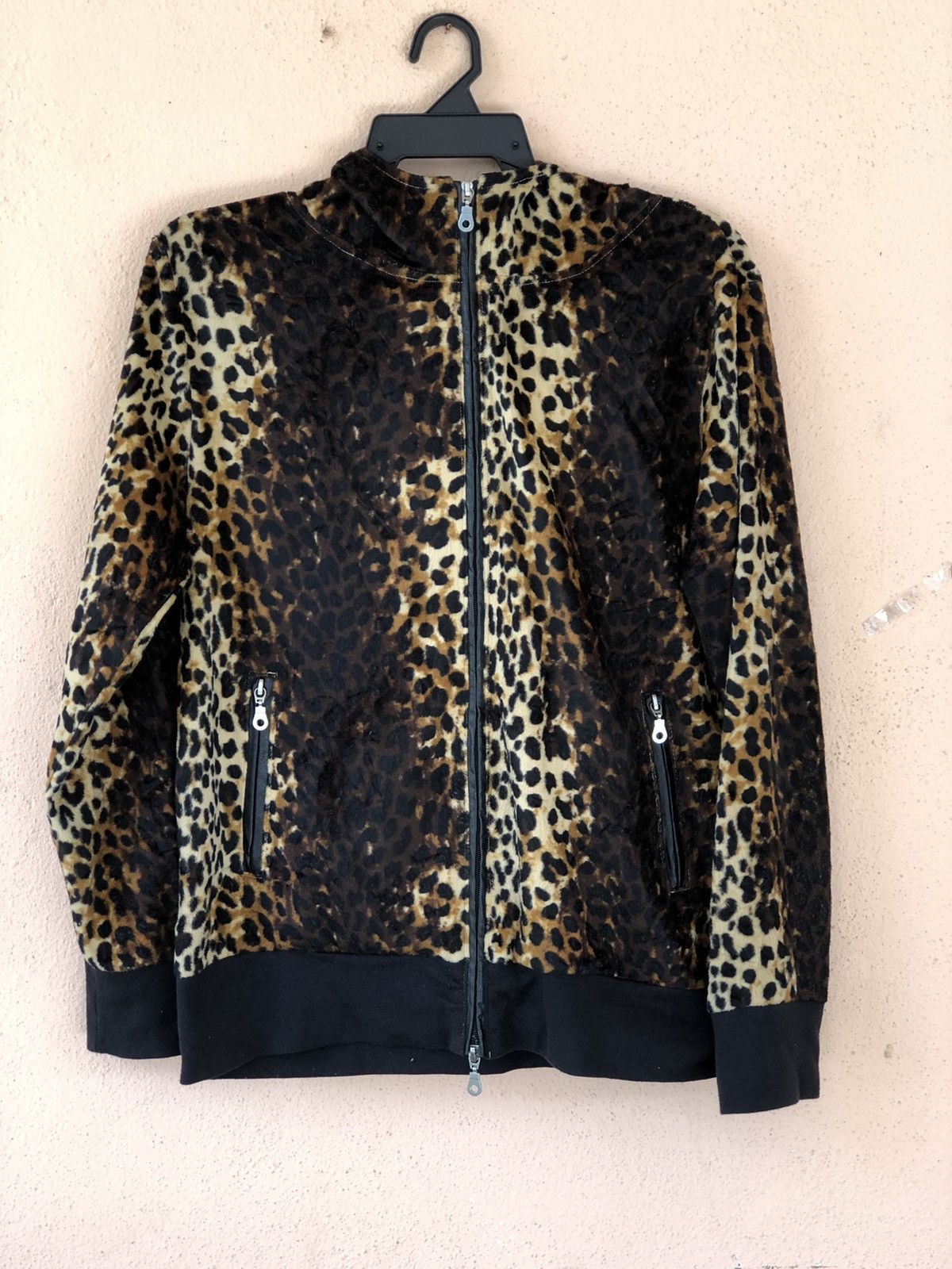 Rare Leopard Skin Style Hoodie Zipper Light Jacket