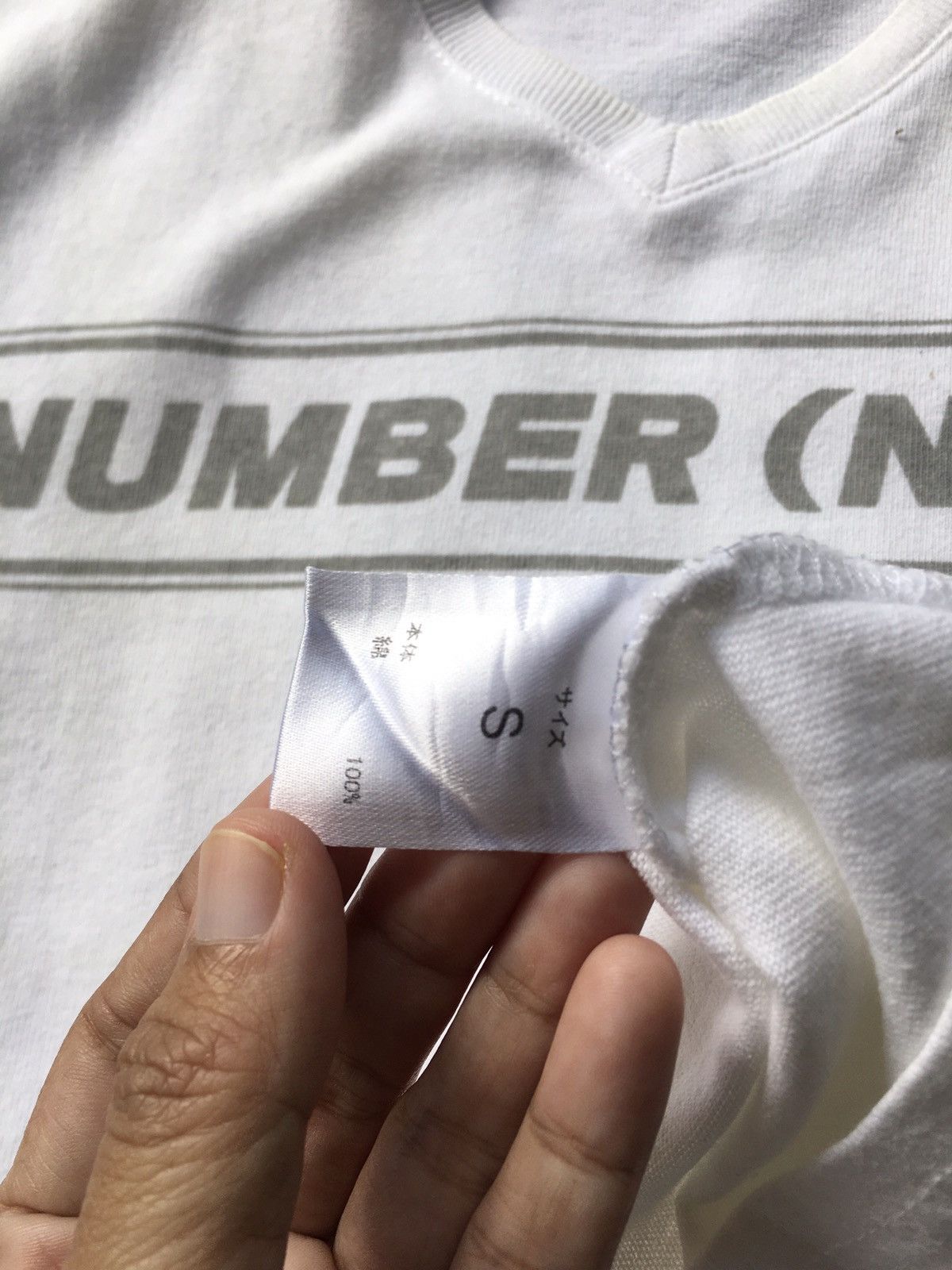Number (N)ine Rare Vintage Number Nine Spellout Tshirt Size US S / EU 44-46 / 1 - 11 Thumbnail