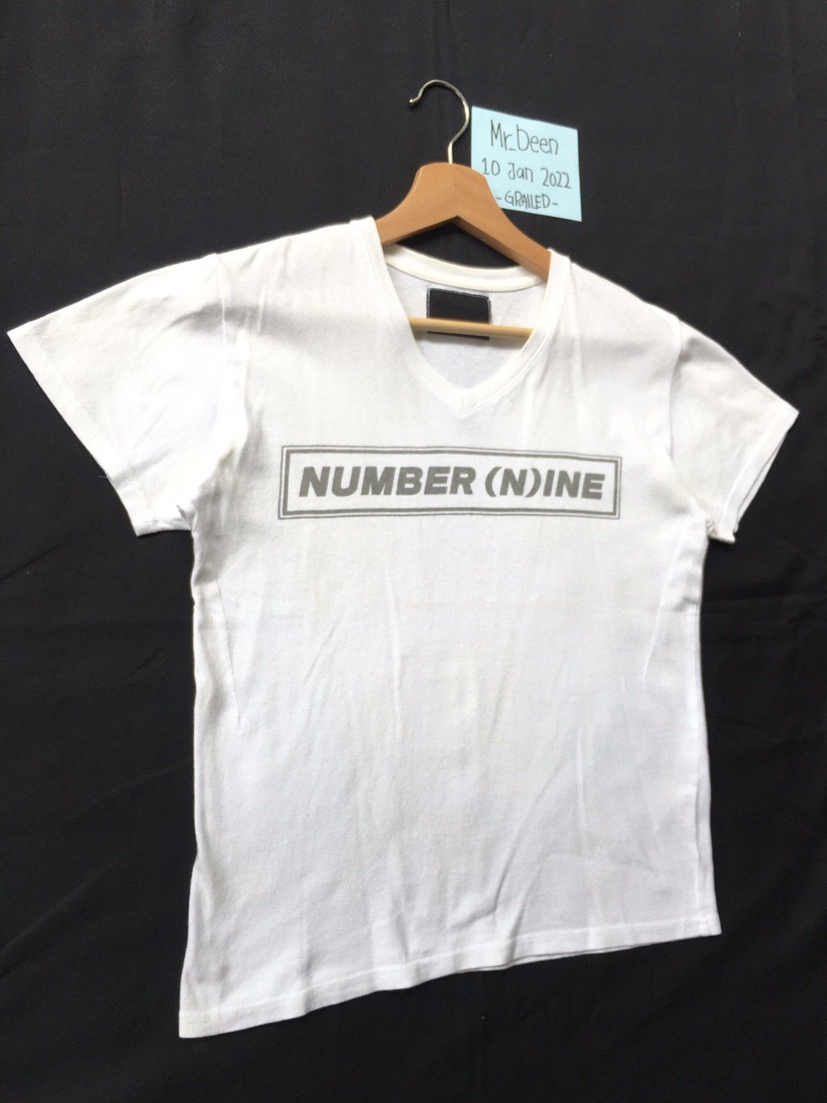 Number (N)ine Rare Vintage Number Nine Spellout Tshirt Size US S / EU 44-46 / 1 - 3 Thumbnail
