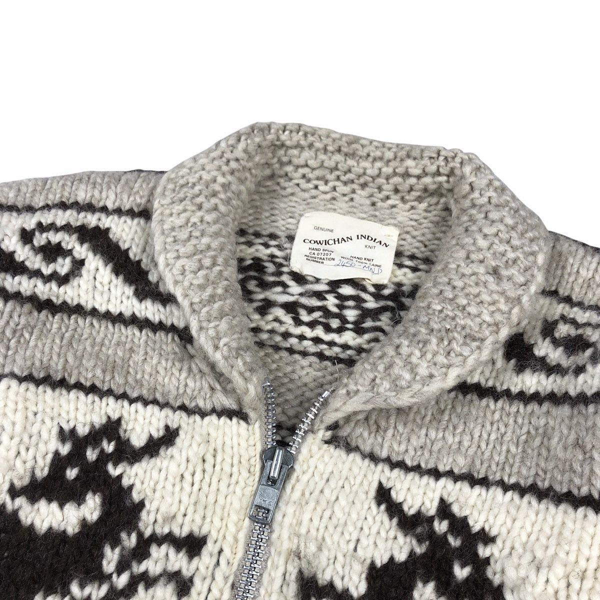 Native Vintage Cowichan Indian ‘Moose” Knit Sweater Kapital Size US M / EU 48-50 / 2 - 5 Thumbnail