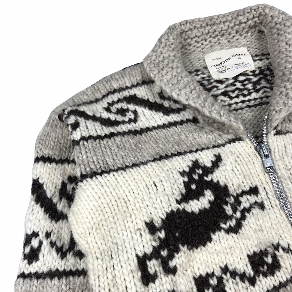 Native Vintage Cowichan Indian ‘Moose” Knit Sweater Kapital Size US M / EU 48-50 / 2 - 6 Thumbnail