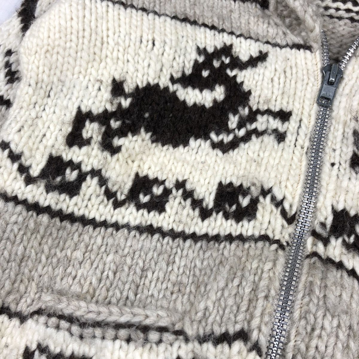 Native Vintage Cowichan Indian ‘Moose” Knit Sweater Kapital Size US M / EU 48-50 / 2 - 12 Thumbnail