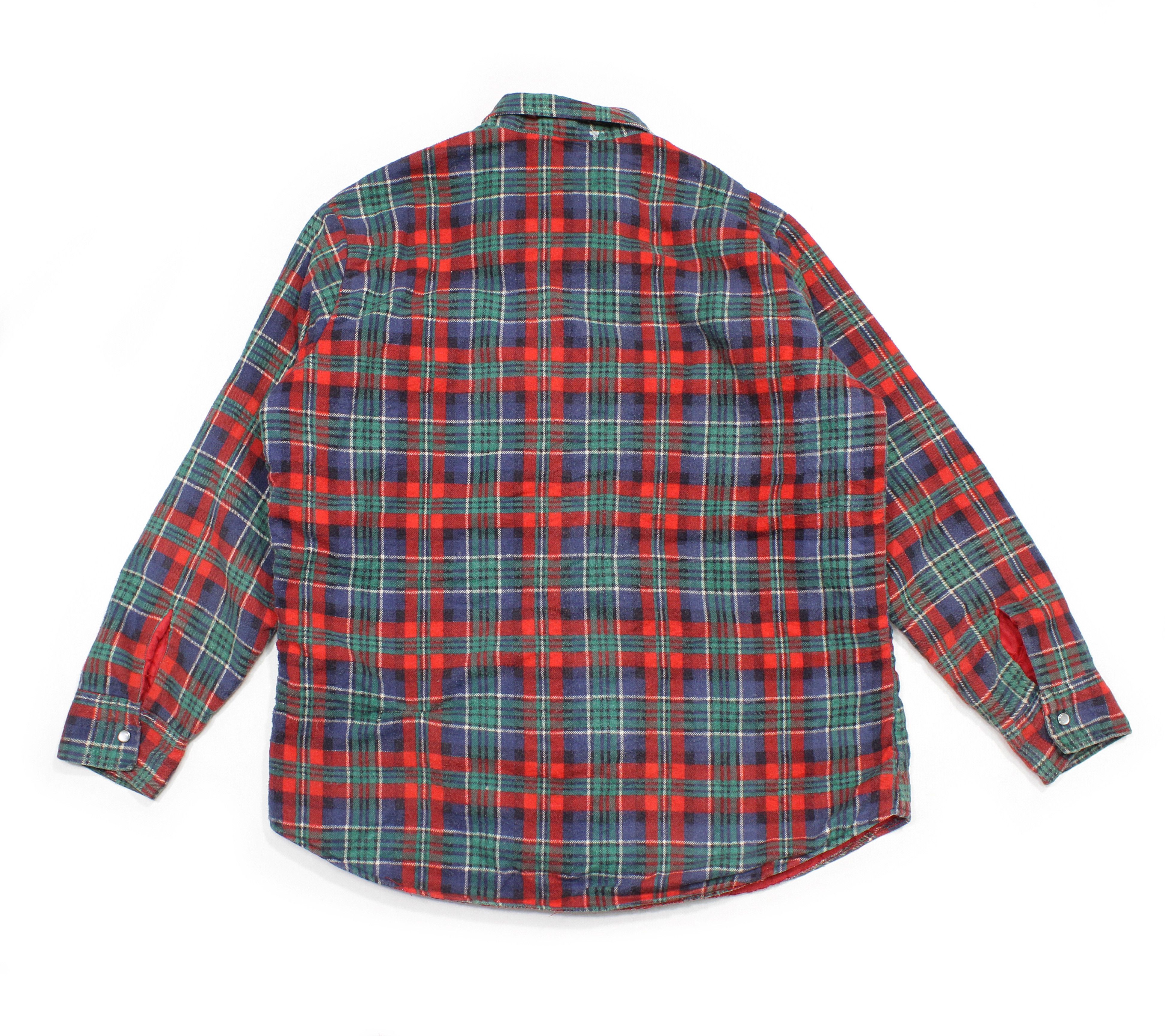 Champion Plaid Flannel Insulated Shirt Vintage Size US L / EU 52-54 / 3 - 2 Thumbnail