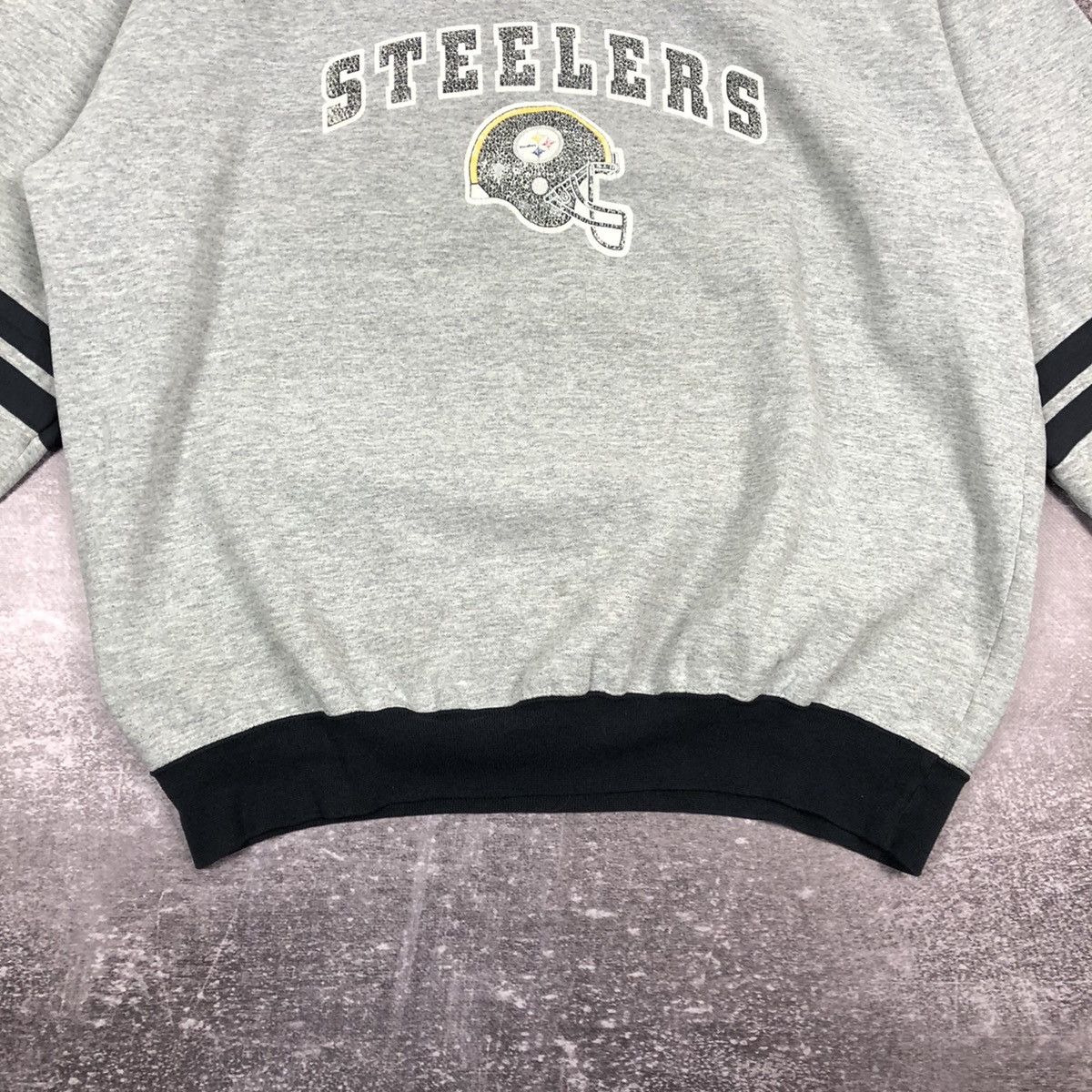 NFL Vintage Steelers Big Logo Sweatshirt Size L Made in Mexico Size US L / EU 52-54 / 3 - 3 Thumbnail