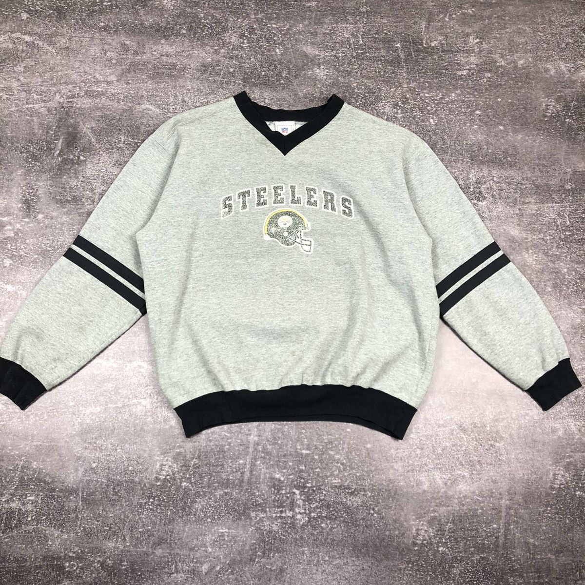 NFL Vintage Steelers Big Logo Sweatshirt Size L Made in Mexico Size US L / EU 52-54 / 3 - 1 Thumbnail