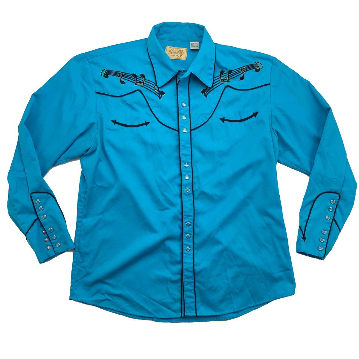 SCULLY BLACK / GOLD EMBROIDERED - FRINGE WESTERN WEAR