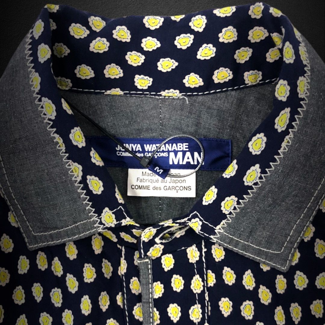 Comme des Garcons Pattern Print S/S Button Up Shirt (WM-B019) Size US M / EU 48-50 / 2 - 3 Thumbnail