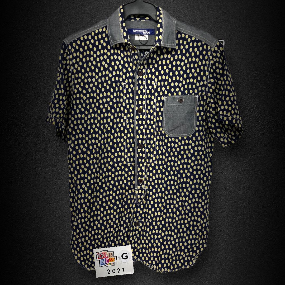 Comme des Garcons Pattern Print S/S Button Up Shirt (WM-B019) Size US M / EU 48-50 / 2 - 1 Thumbnail