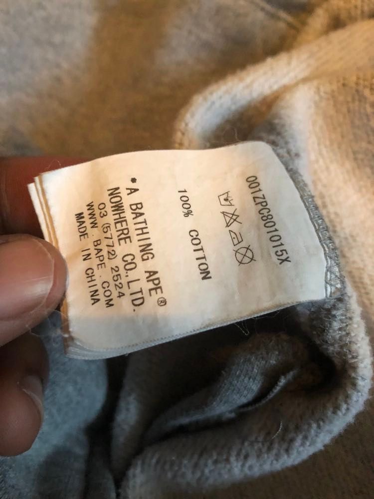 Bape Bape Full Zip Grey Hoodie Size US XL / EU 56 / 4 - 11 Thumbnail