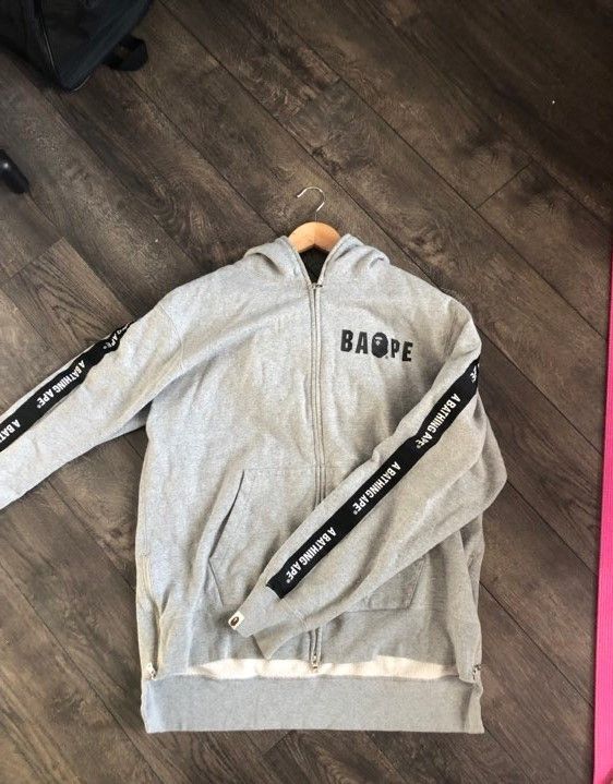 Bape Bape Full Zip Grey Hoodie Size US XL / EU 56 / 4 - 7 Thumbnail