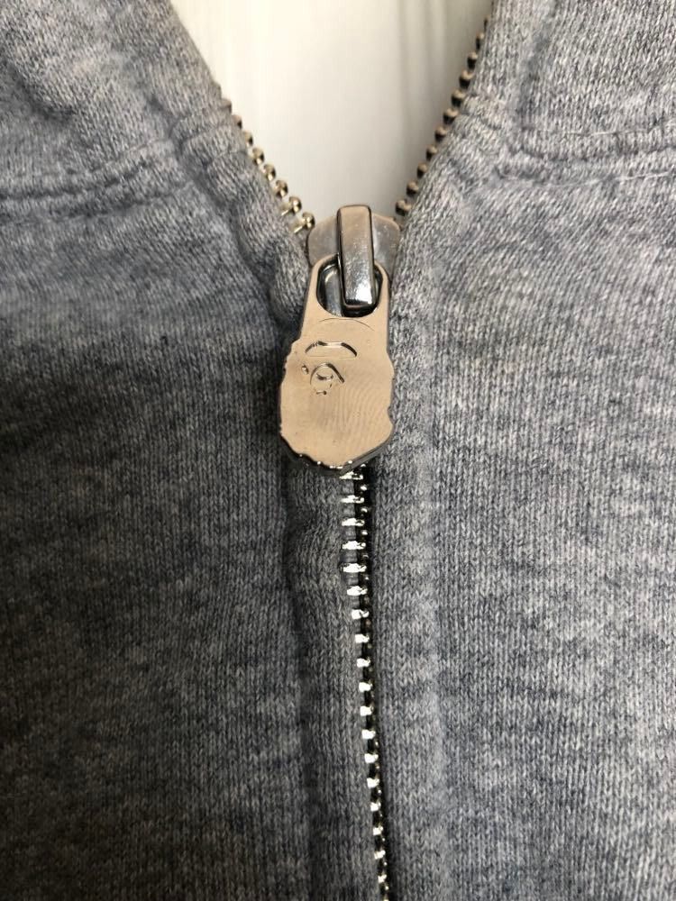 Bape Bape Full Zip Grey Hoodie Size US XL / EU 56 / 4 - 3 Thumbnail