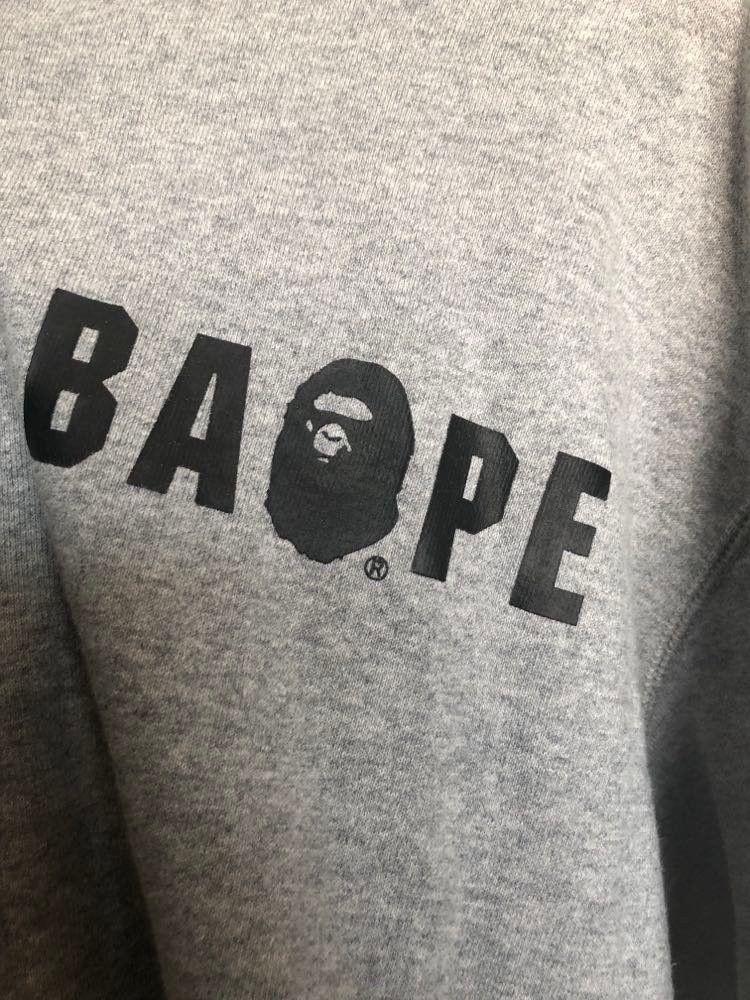 Bape Bape Full Zip Grey Hoodie Size US XL / EU 56 / 4 - 5 Thumbnail