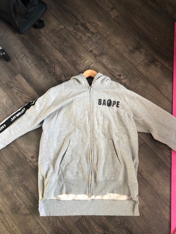 Bape Bape Full Zip Grey Hoodie Size US XL / EU 56 / 4 - 6 Thumbnail