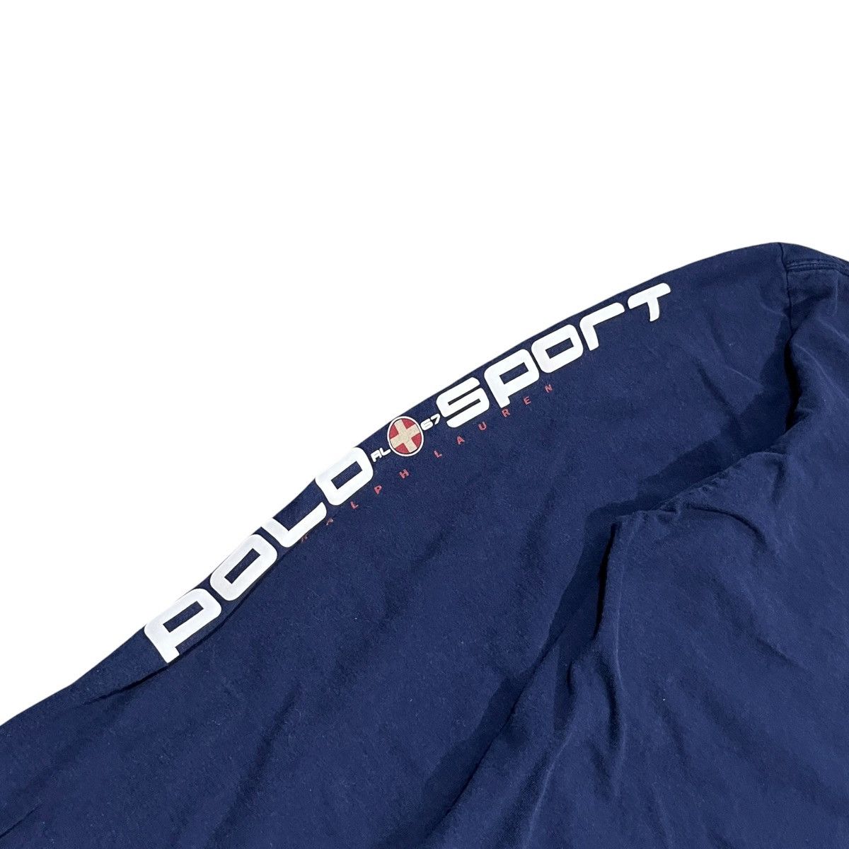 Polo Ralph Lauren × Vintage 90s navy blue polo sport long sleeve tee Size US XL / EU 56 / 4 - 2 Thumbnail