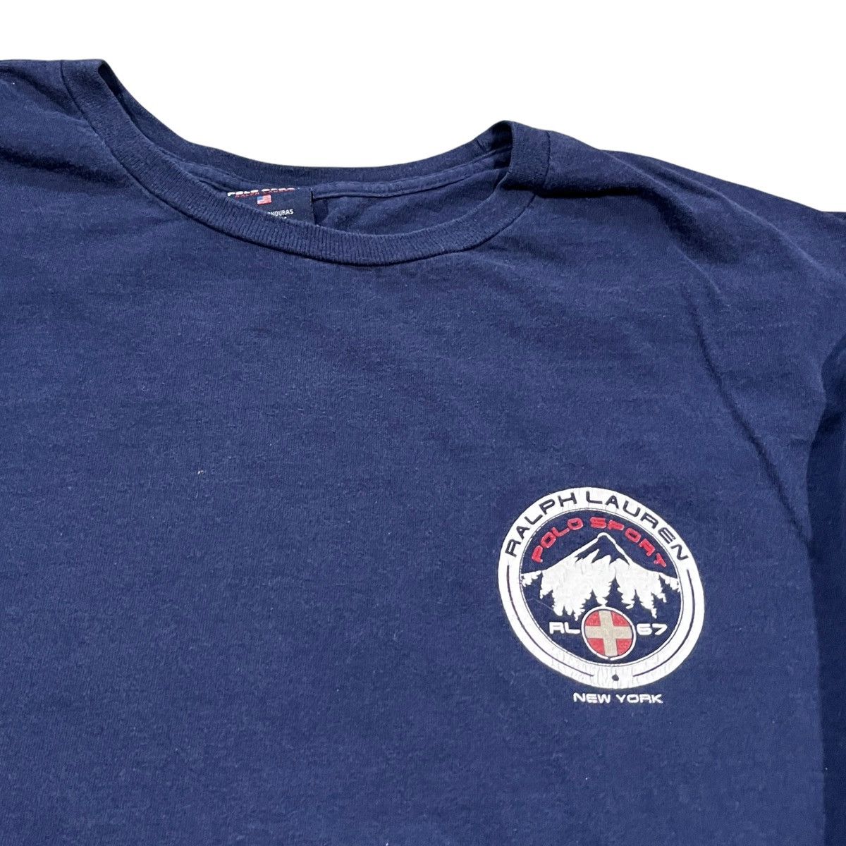 Polo Ralph Lauren × Vintage 90s navy blue polo sport long sleeve tee Size US XL / EU 56 / 4 - 3 Thumbnail