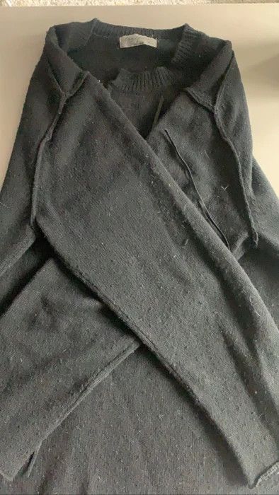Yohji Yamamoto 7G STRING LEATHER CORD STRING ROUND NECK Size US L / EU 52-54 / 3 - 4 Thumbnail