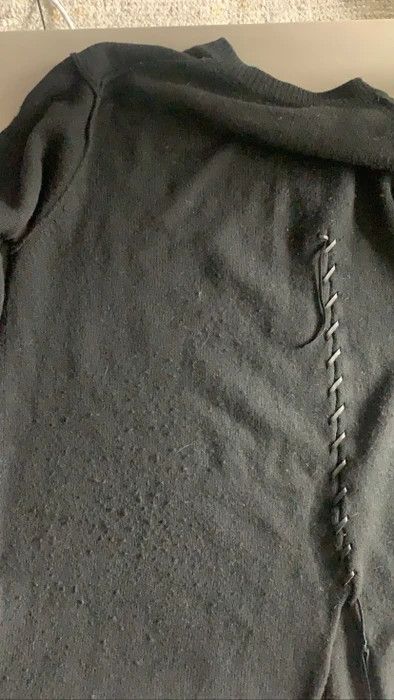 Yohji Yamamoto 7G STRING LEATHER CORD STRING ROUND NECK Size US L / EU 52-54 / 3 - 6 Thumbnail