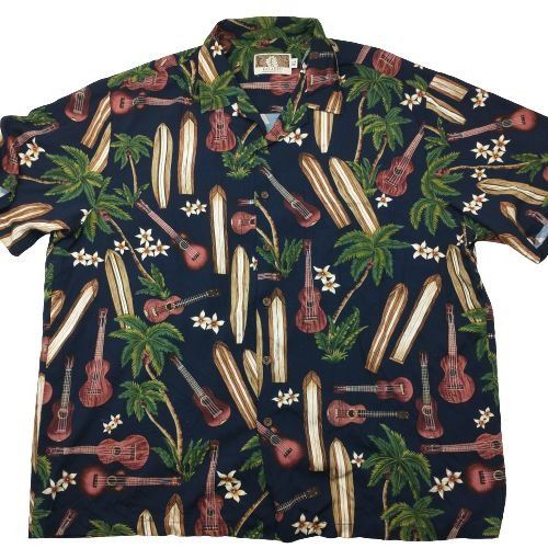 Kalaheo Kalaheo Hawaiian Surf Palm Tree Camp Aloha Shirt XL | Grailed