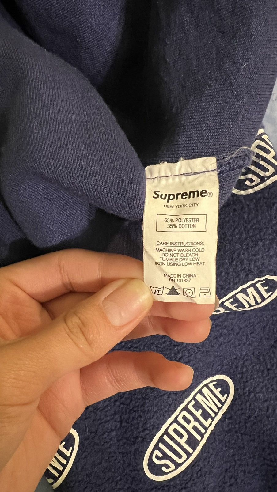 Supreme Supreme liner crewneck | Grailed 