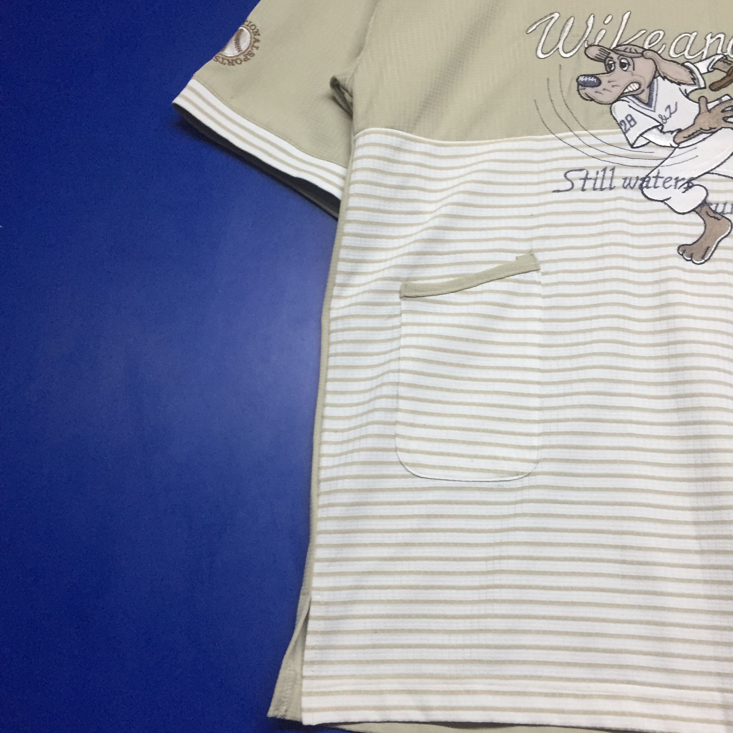 Japanese Brand × Vintage Vintage Wike And Lon Animated Embroidery Baseball T-Shirt Size US M / EU 48-50 / 2 - 4 Thumbnail