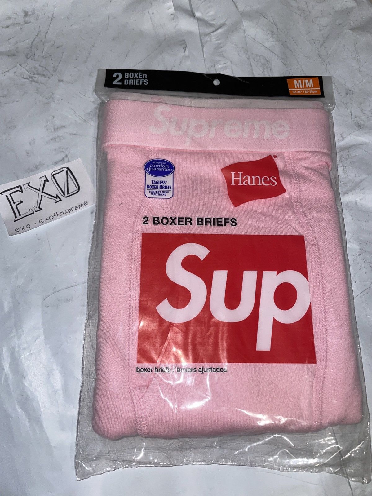Supreme Supreme x Hanes Boxer Briefs - Pink - Medium | Grailed