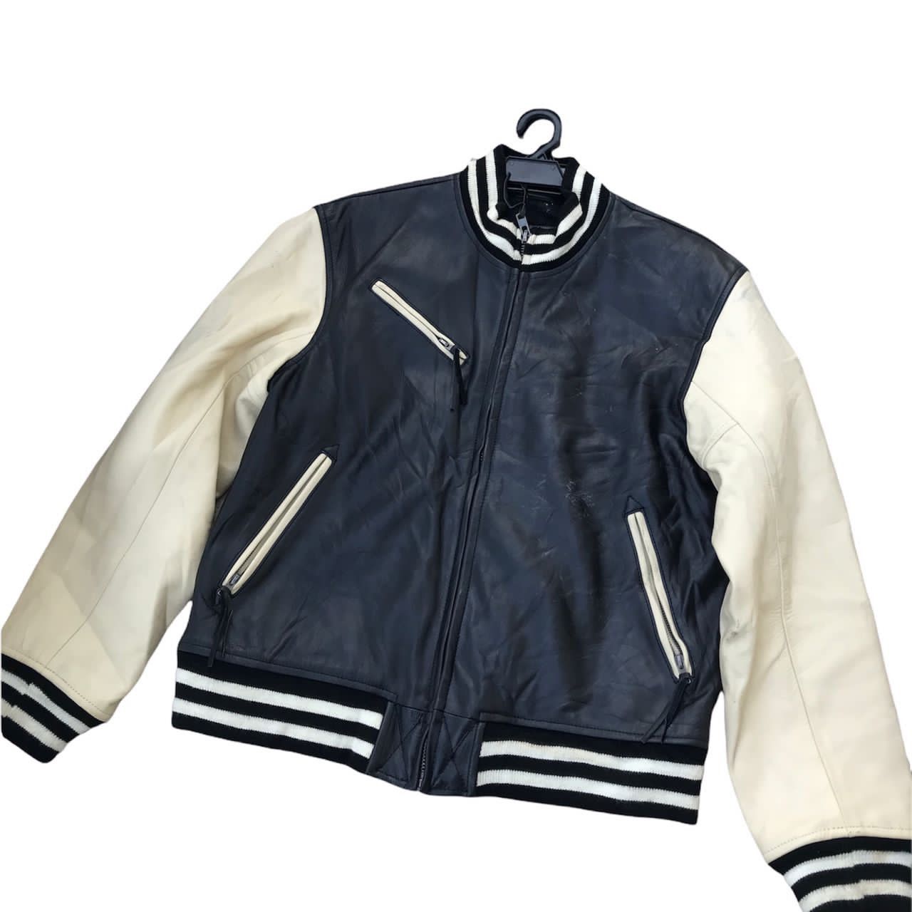 Japanese Brand Liugoo Leather Varsity Jacket Size US XL / EU 56 / 4 - 4 Thumbnail