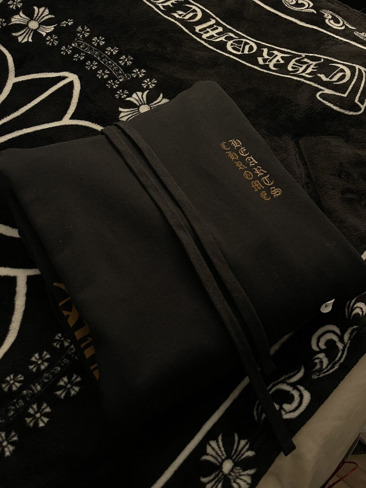 Chrome Hearts Chrome Hearts Vertical Logo FU Hoodie black/brown Size US L / EU 52-54 / 3 - 3 Thumbnail