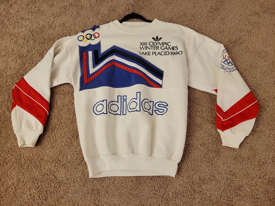 Adidas Vintage Adidas Lake Placid 1980 Olympics Sweatshirt Size M | Grailed