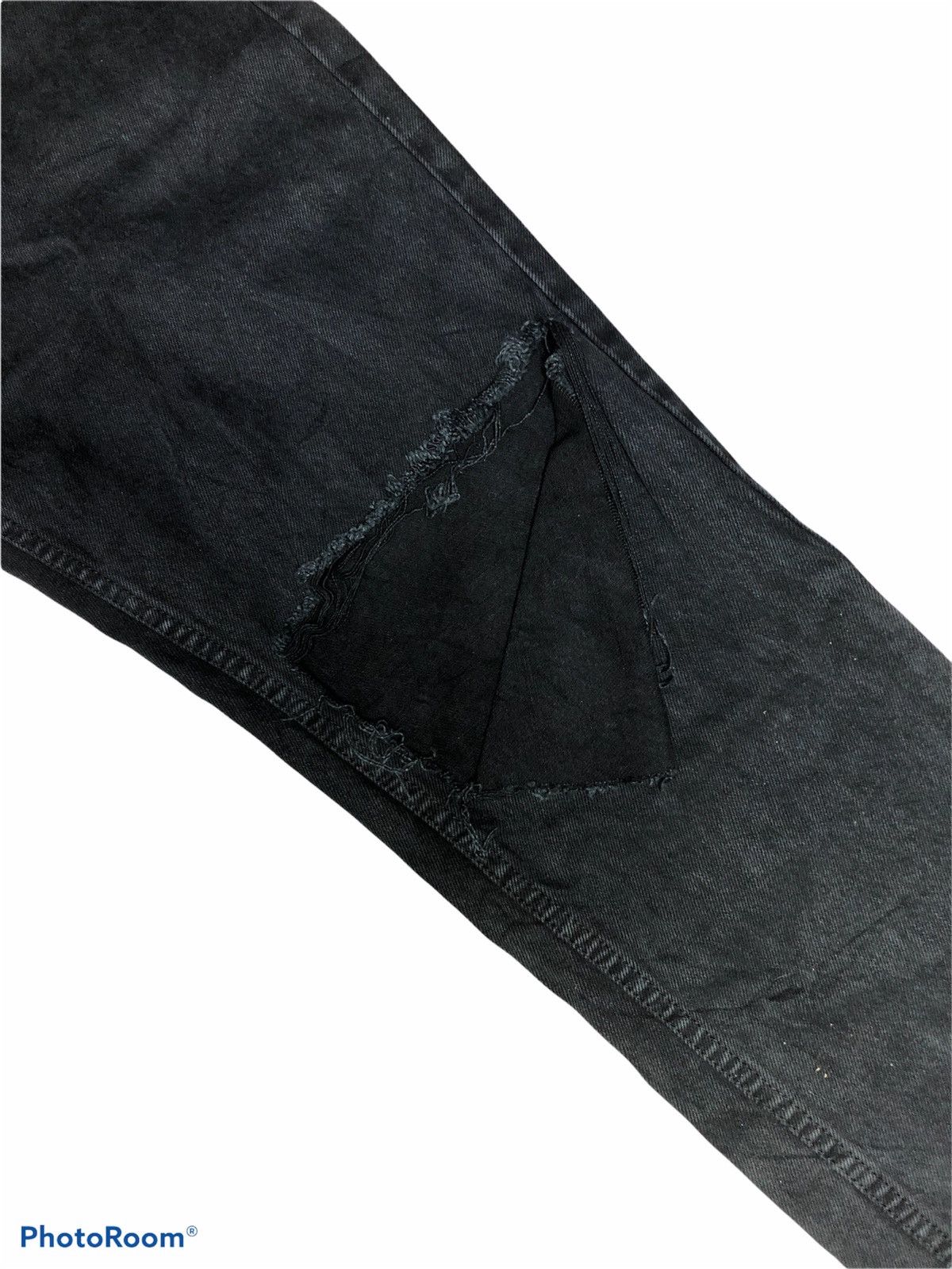 RE/DONE CROPPED DISTRESSED DENIM BY RE/DONE Size US 33 - 4 Thumbnail