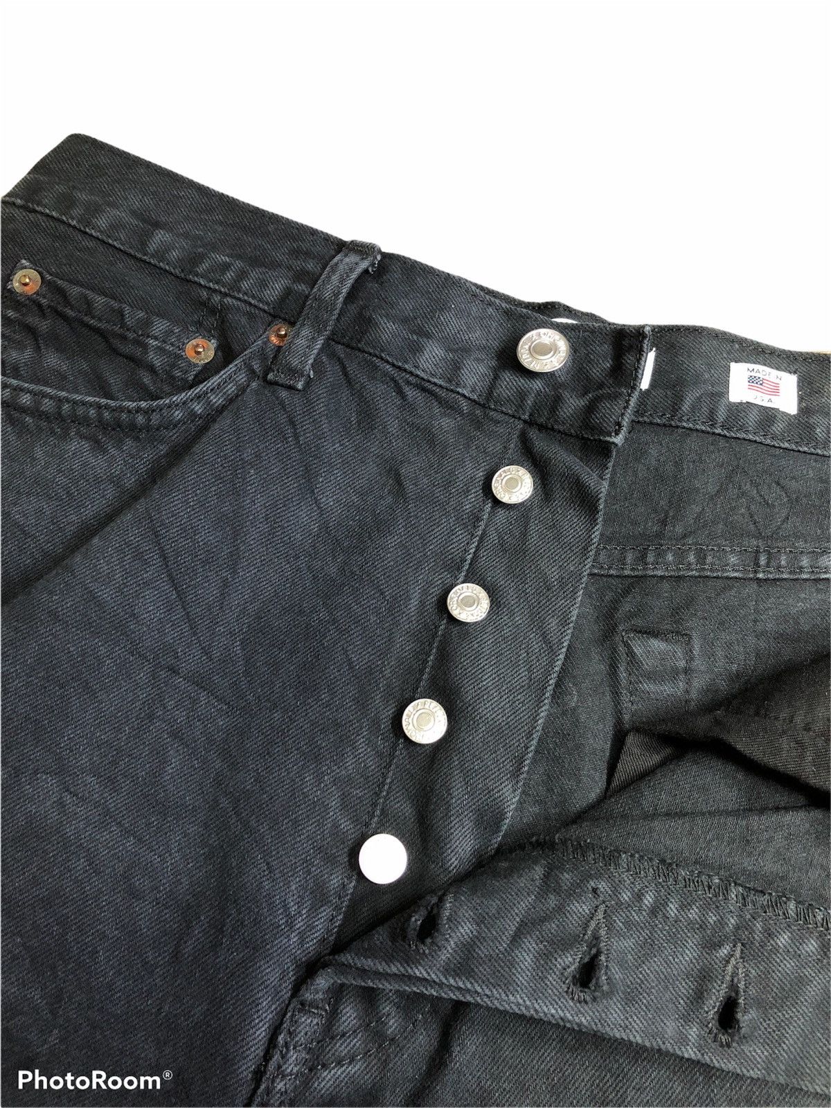 RE/DONE CROPPED DISTRESSED DENIM BY RE/DONE Size US 33 - 10 Thumbnail