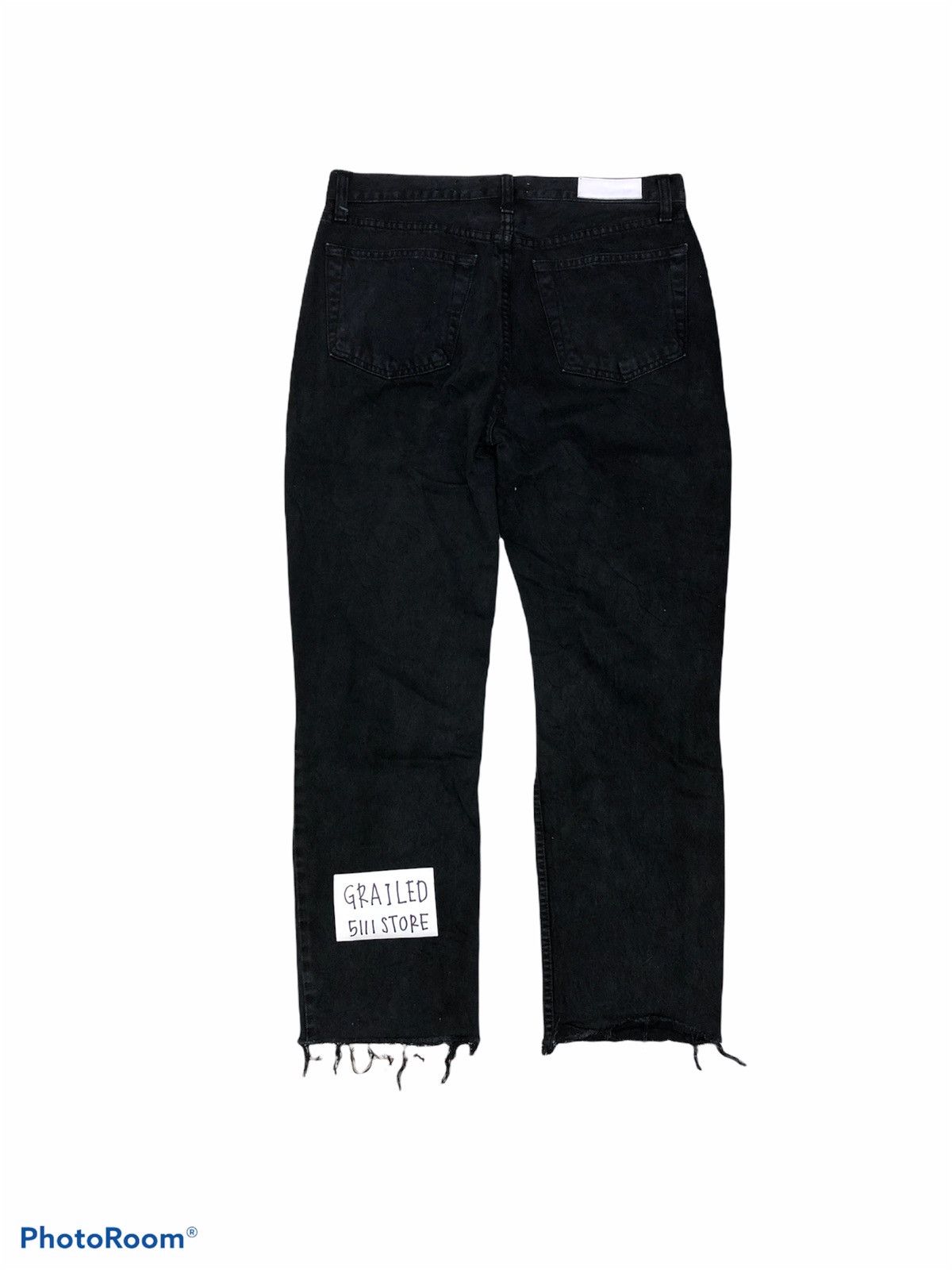RE/DONE CROPPED DISTRESSED DENIM BY RE/DONE Size US 33 - 2 Thumbnail