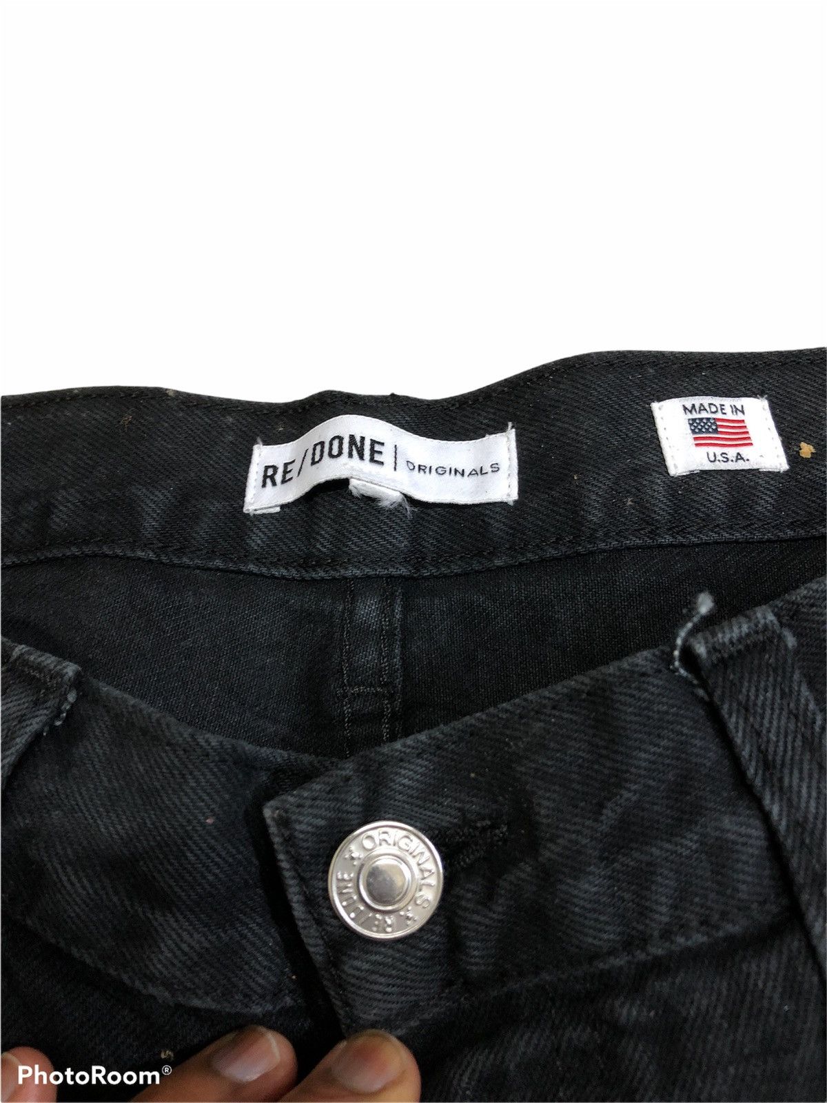 RE/DONE CROPPED DISTRESSED DENIM BY RE/DONE Size US 33 - 6 Thumbnail