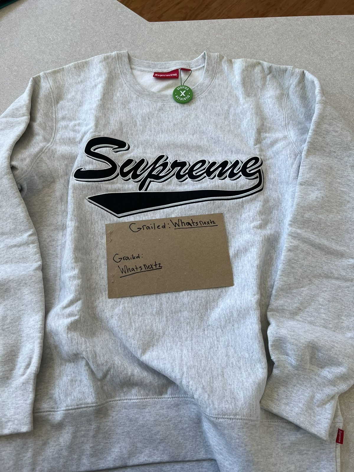 Supreme Brush Script Crewneck | Grailed