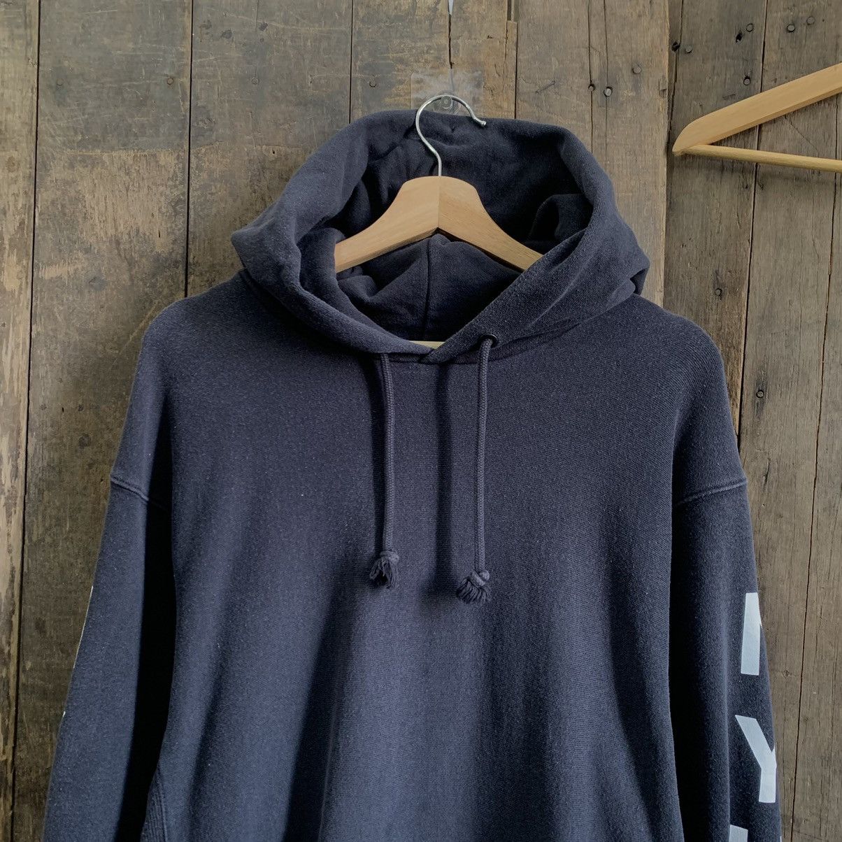 Vintage New York University Sunfaded Hoodie Size US XL / EU 56 / 4 - 2 Thumbnail