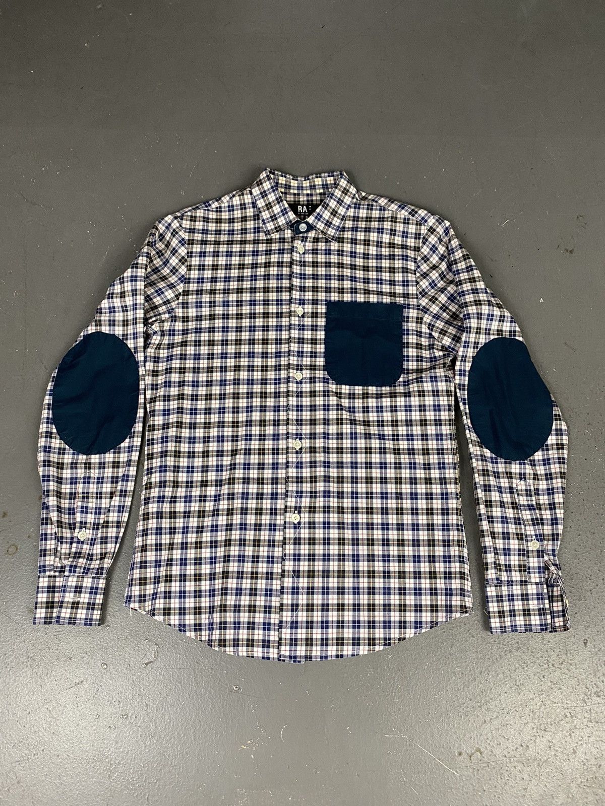 Image of Raf By Raf Simons Plaid Button Up Shirt Size Small, Men's