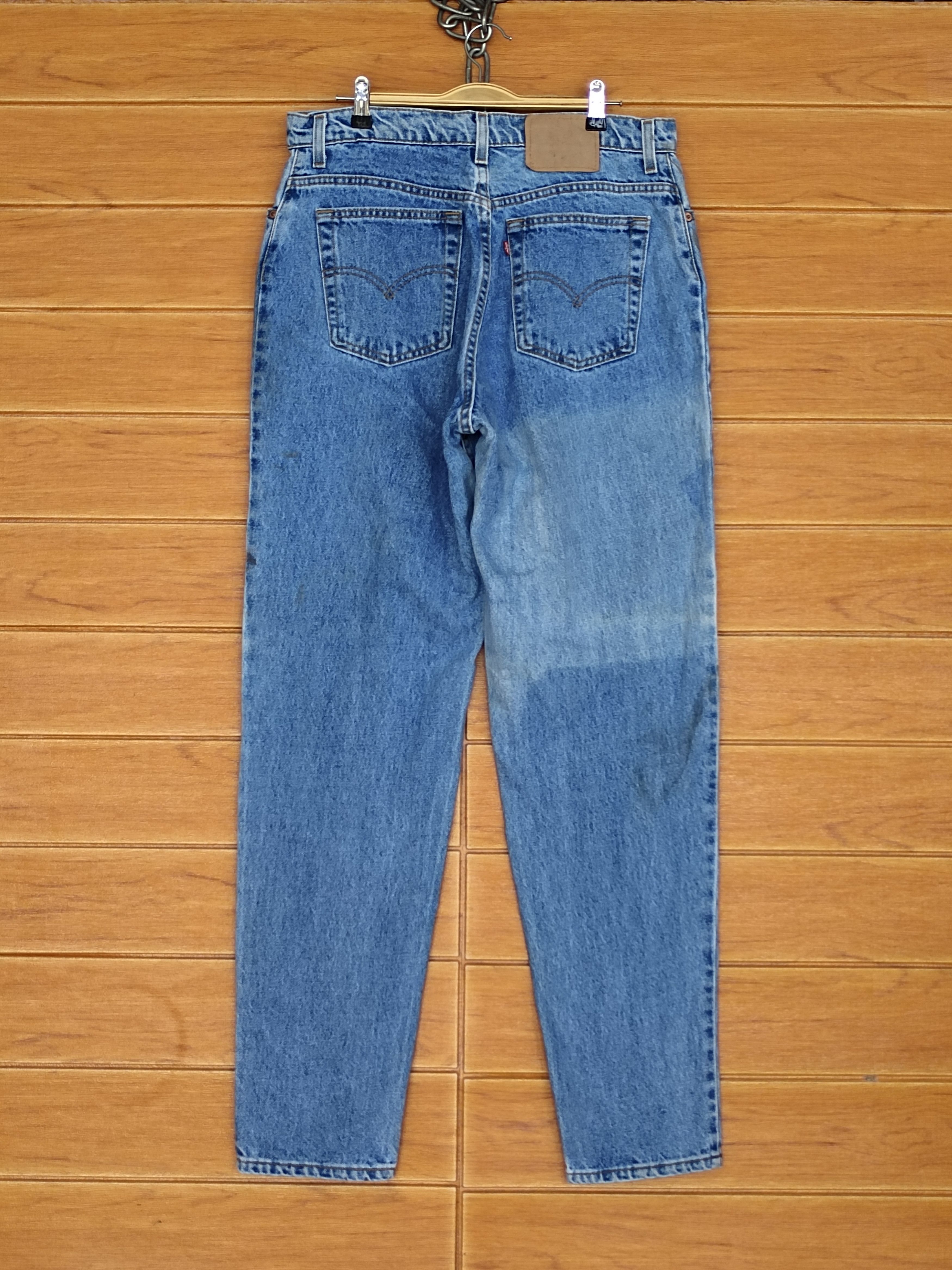 Levi's Vintage 90s LEVIS 551 Faded Blue Relaxed Fit Tapered Leg Size US 33 - 1 Thumbnail