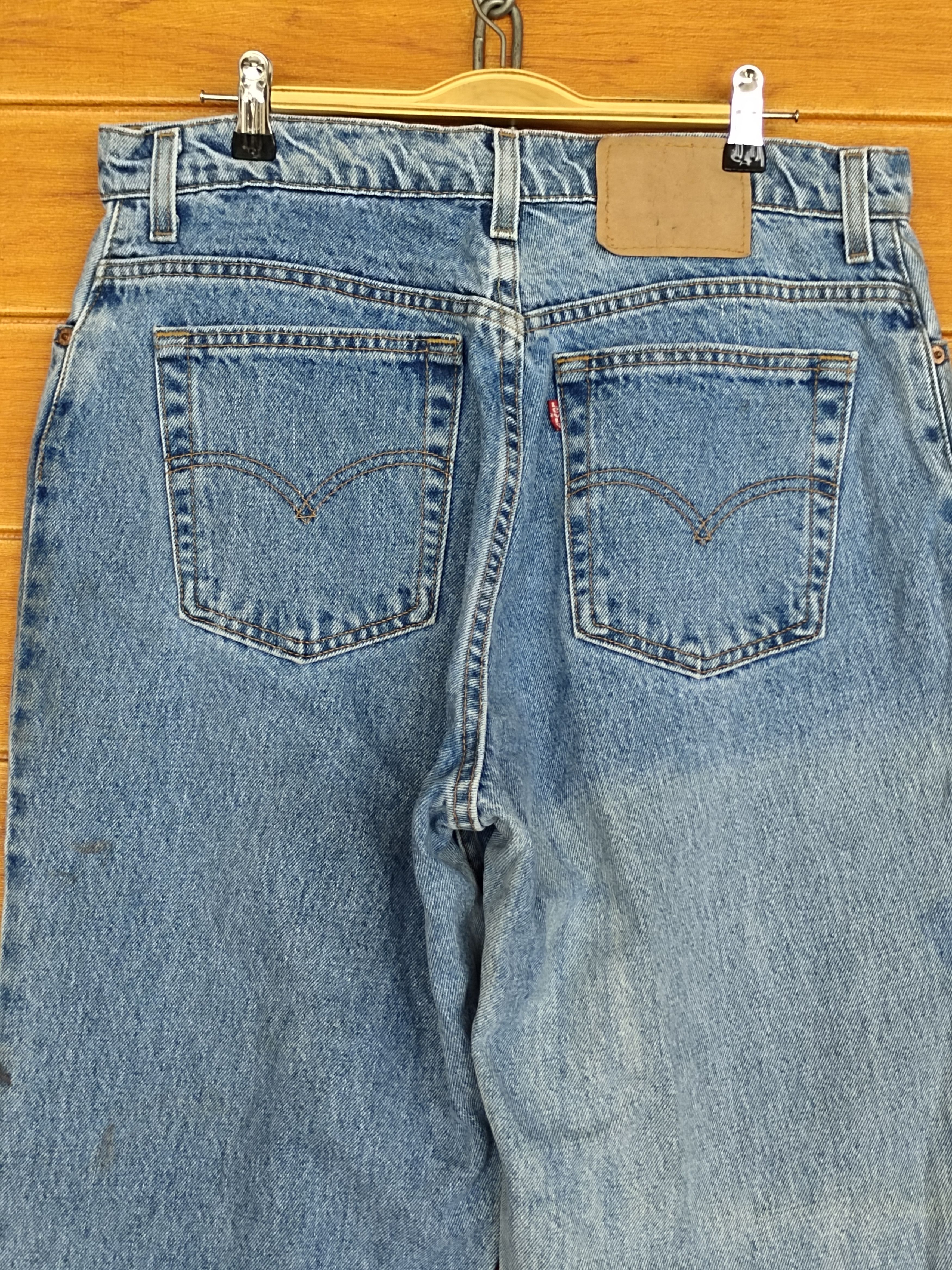 Levi's Vintage 90s LEVIS 551 Faded Blue Relaxed Fit Tapered Leg Size US 33 - 10 Thumbnail