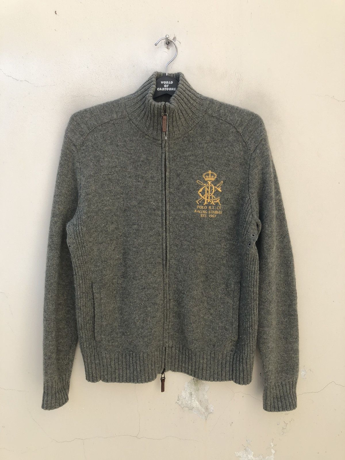 Polo Ralph Lauren Vintage 2000s Polo RL Racing Stables Knitwear Sweater Size US L / EU 52-54 / 3 - 1 Thumbnail