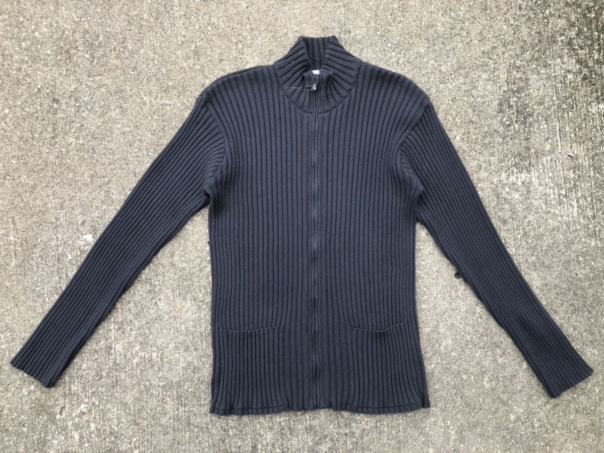 agnes b. Vintage Agnes B. Homme High Neck Stretchable Sweater Zipper Size US M / EU 48-50 / 2 - 1 Thumbnail