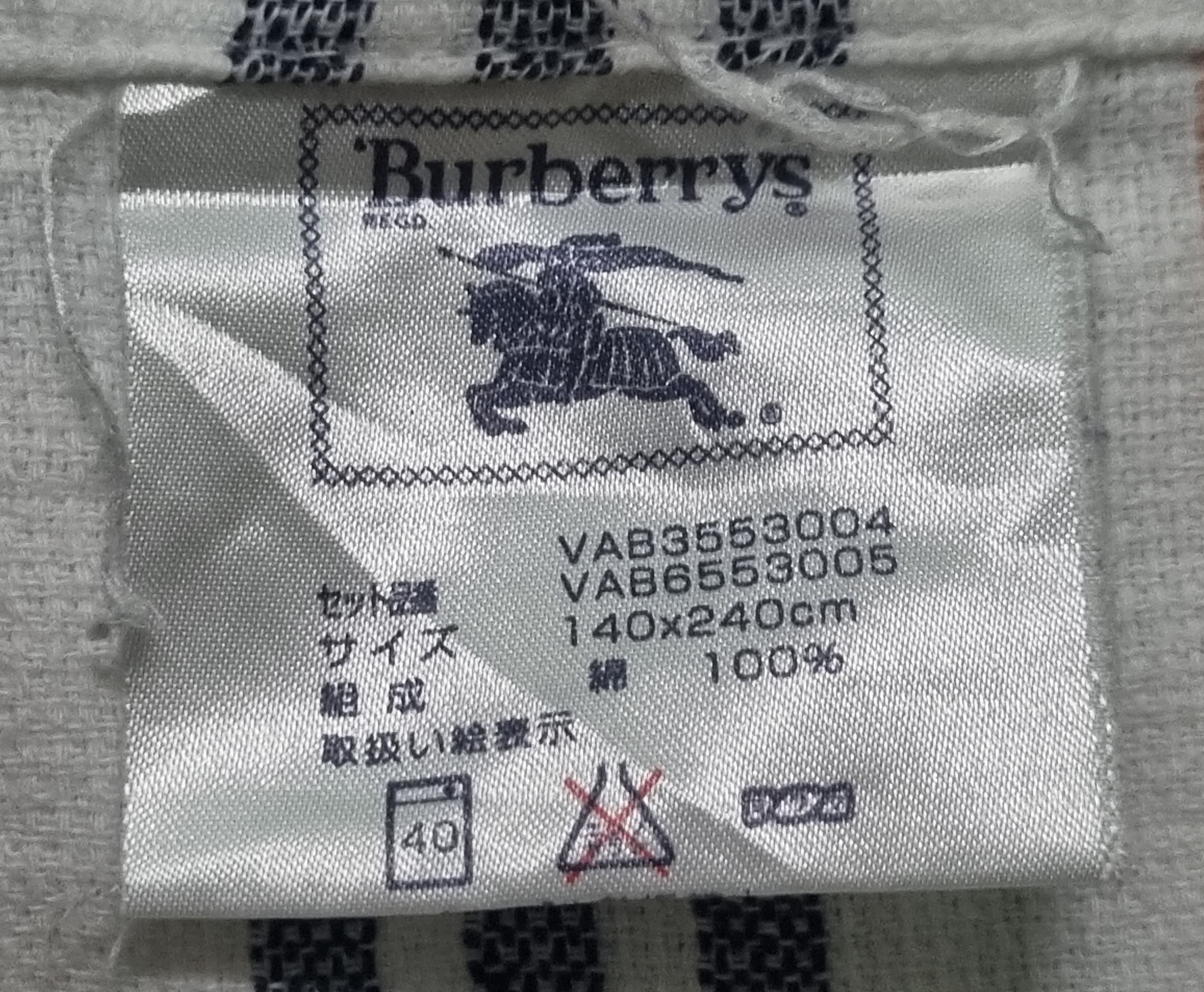 Vintage Burberrys Novacheck Blanket