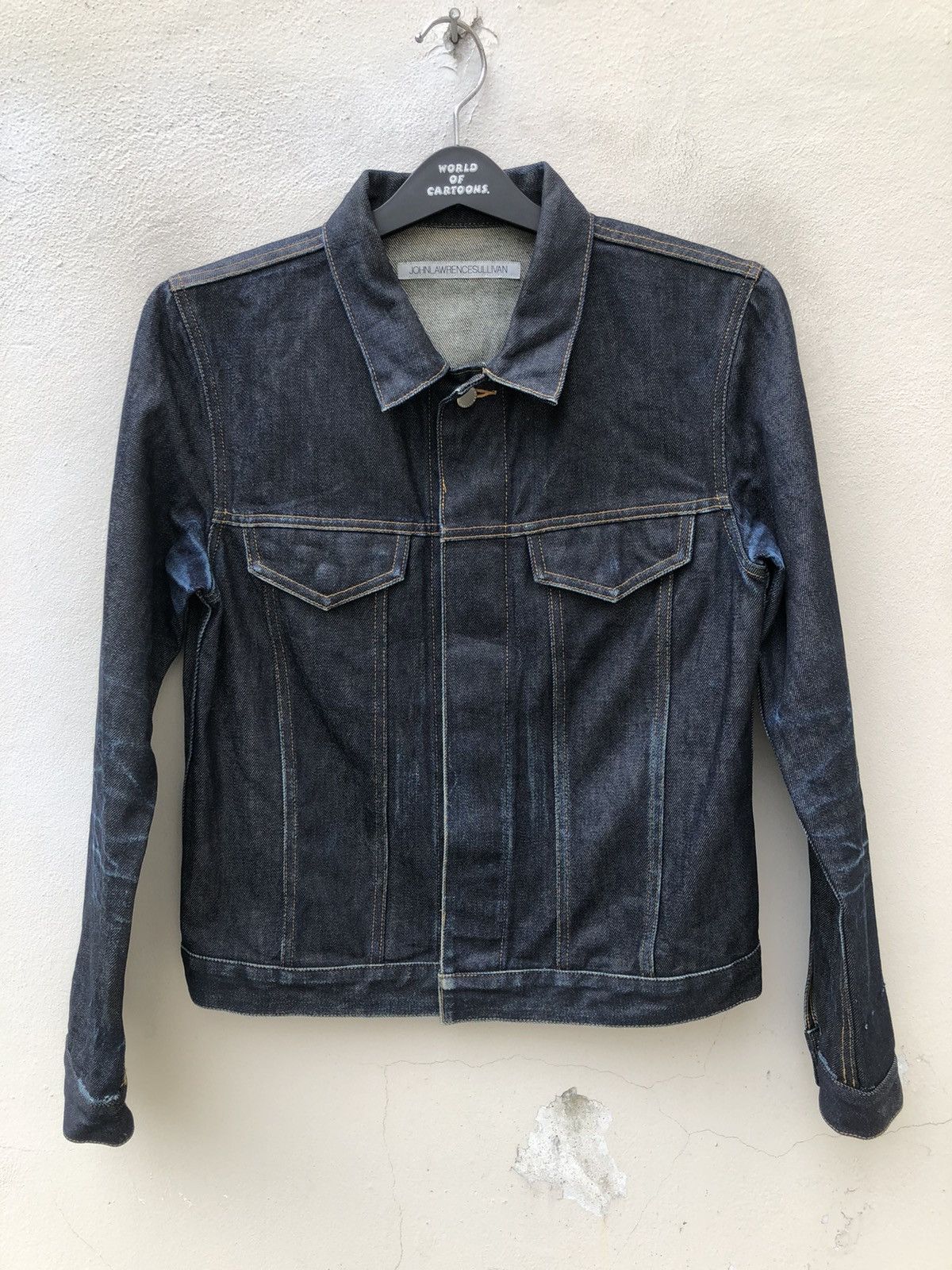 ジャケット・アウター JOHN LAWRENCE SULLIVAN DENIM JACKET JOHN LAWRENCE SULLIVANジョーンローレンスサリバン】WASHED DENIM