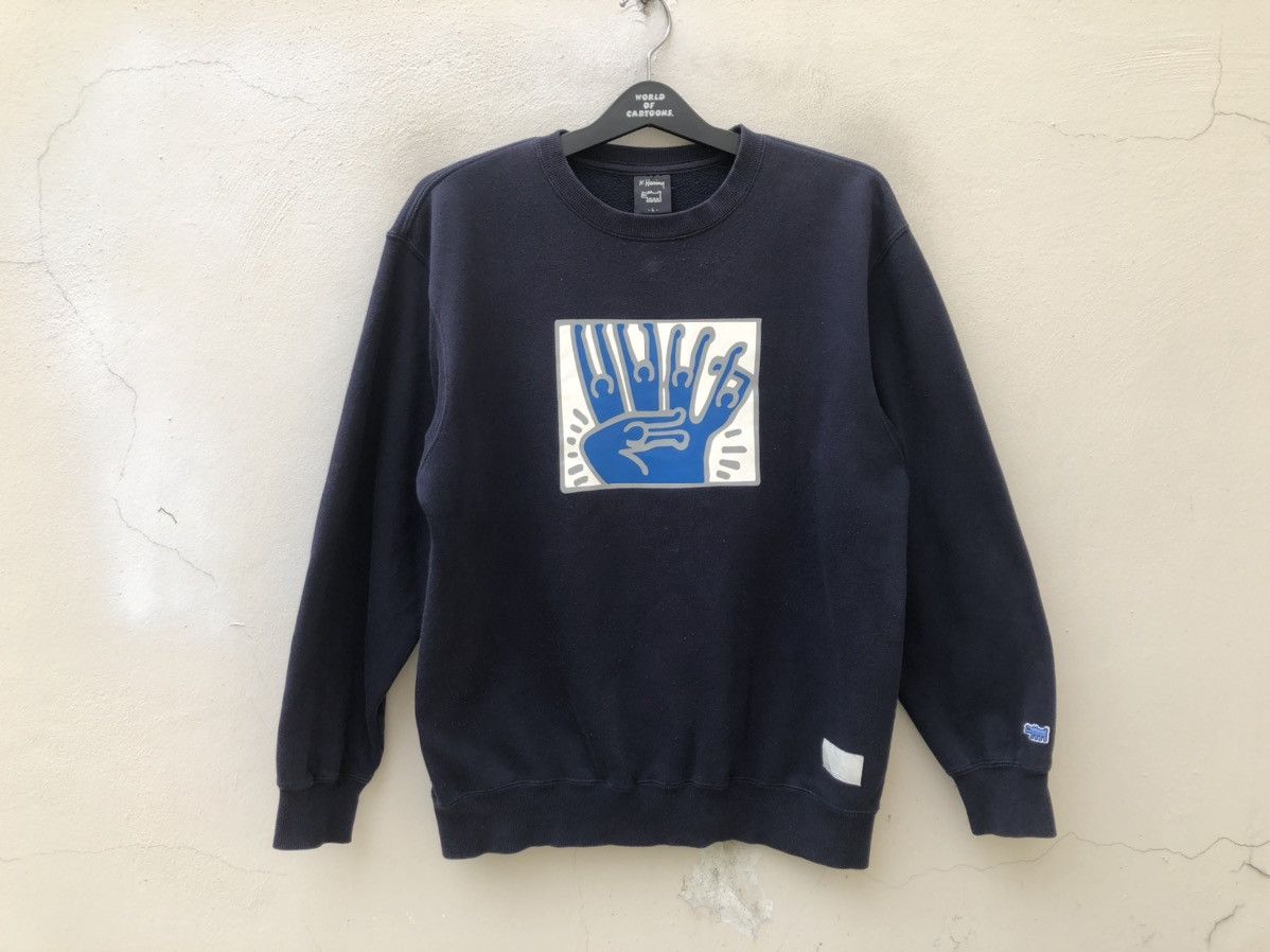 Keith Haring Vintage 2000s Keith Haring Pop Art Sweatshirt Size US L / EU 52-54 / 3 - 3 Thumbnail